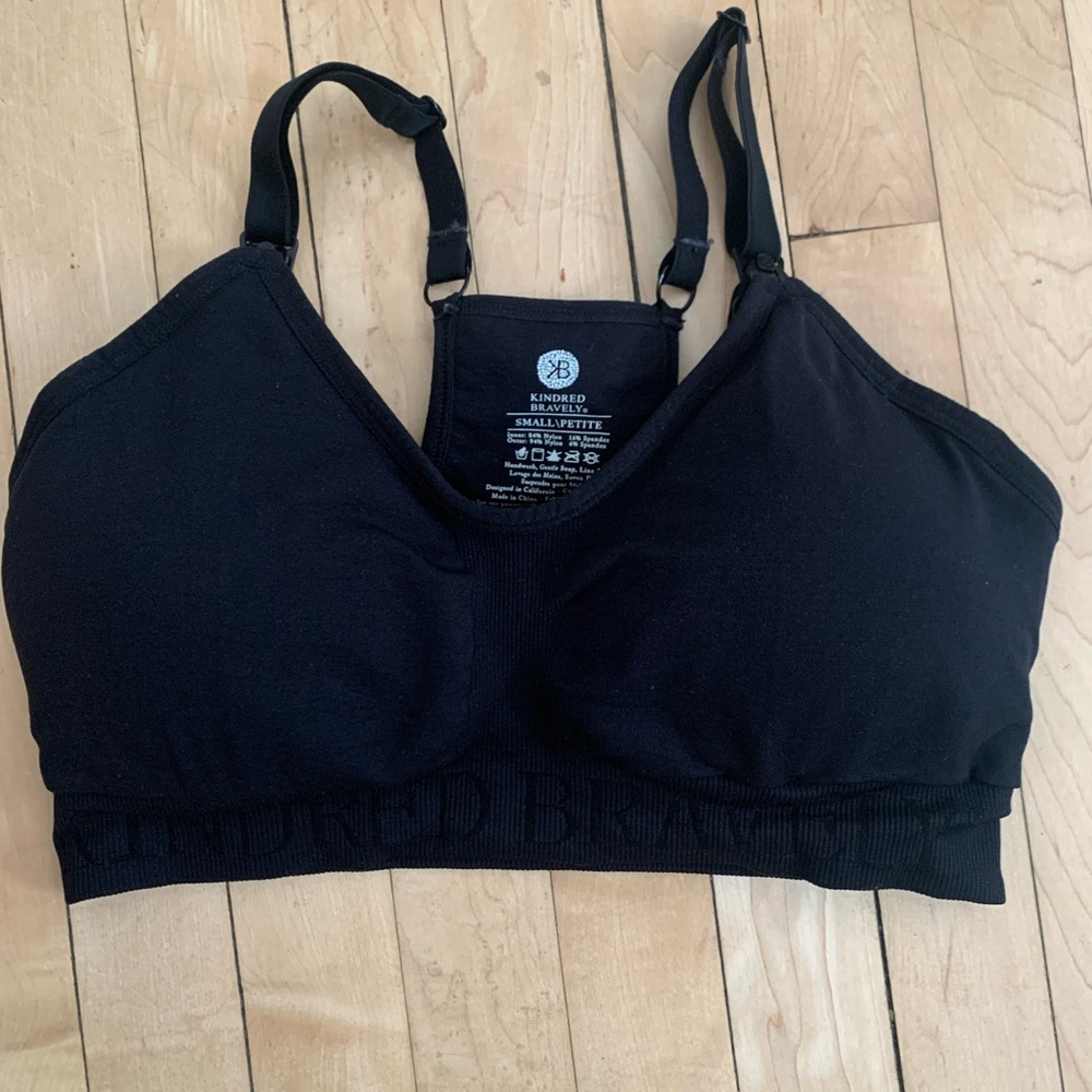 Kindred Bravely Sublime nursing/pumping bra size small, black
